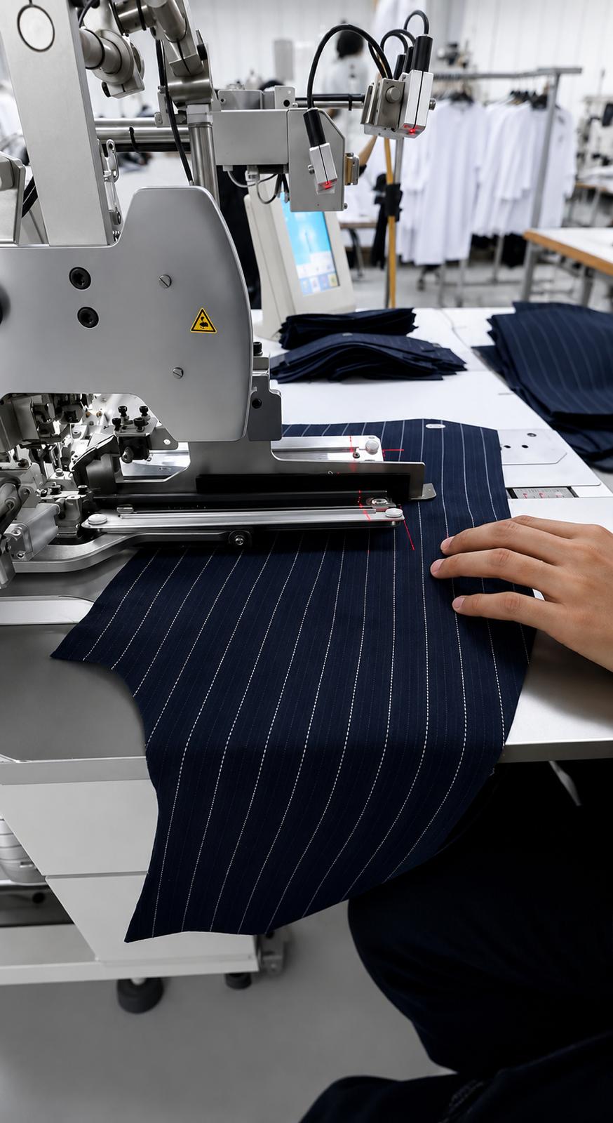 Kemora partner factory floor in Egypt with garment production machinery